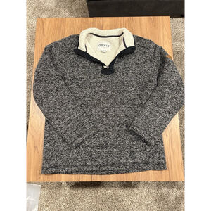 Orvis Brighton Quarter 1/4 Zip Sherpa Lined Sweater Jacket Mens sz M Medium E1